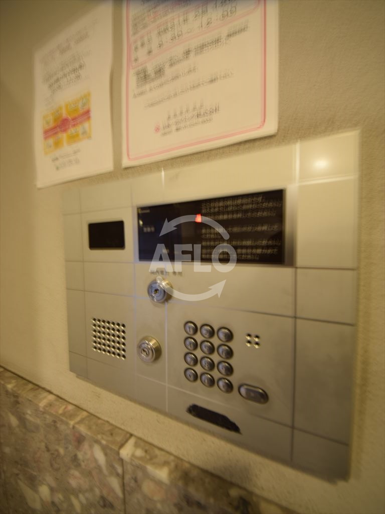 セキュリティ　ラナップスクエア難波　オートロック