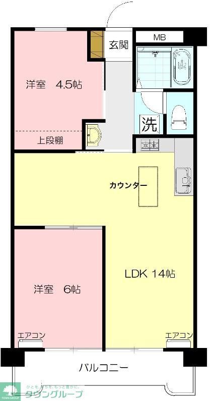 田園ドミールの間取り写真
