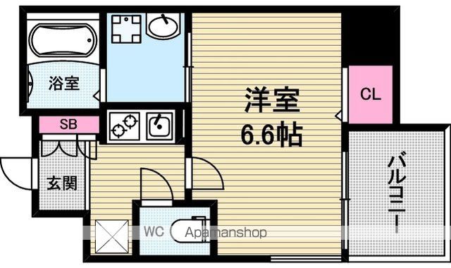 アプリーレ松屋町の間取り写真