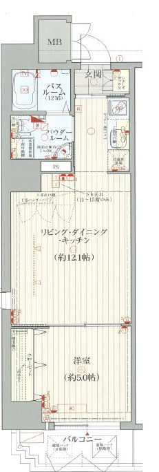 エステムコート難波EASTレオルガの間取り写真