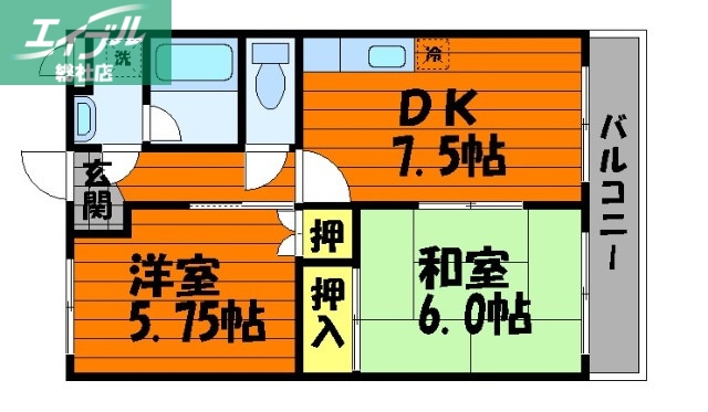 リーベン上成の間取り写真