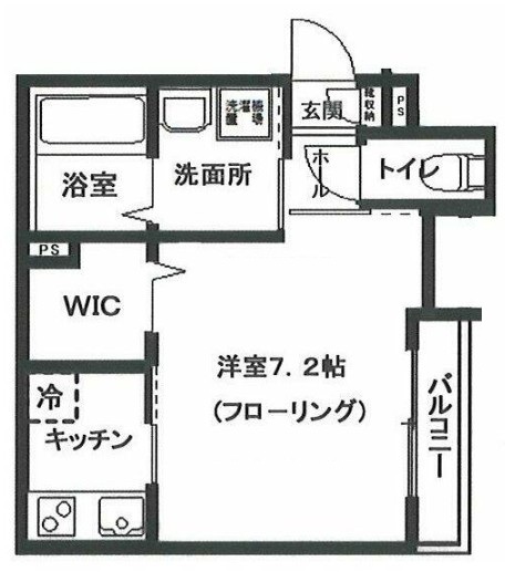 都営大江戸線 両国駅 徒歩5分 4階建 築6年の間取り写真