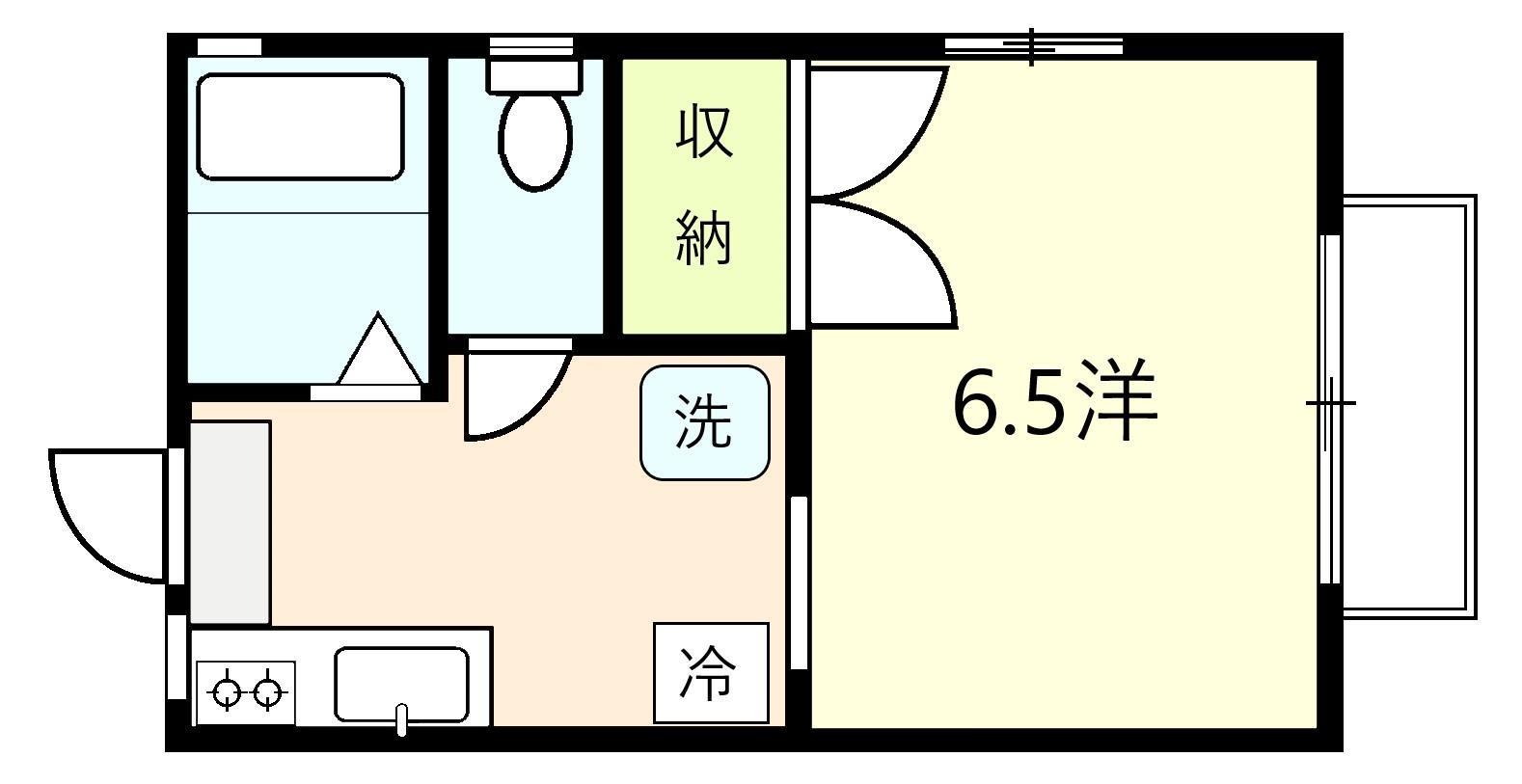 ハイツもくれんの間取り