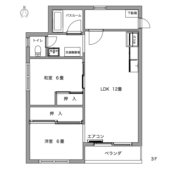 八丁目ビルの間取り