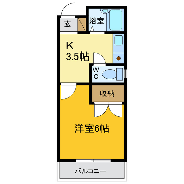 シティガーデン富田の間取り