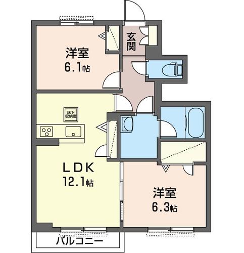 スカイフィールズＣの間取り