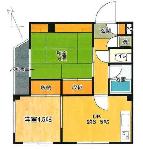 豊島区千早のマンションの間取り