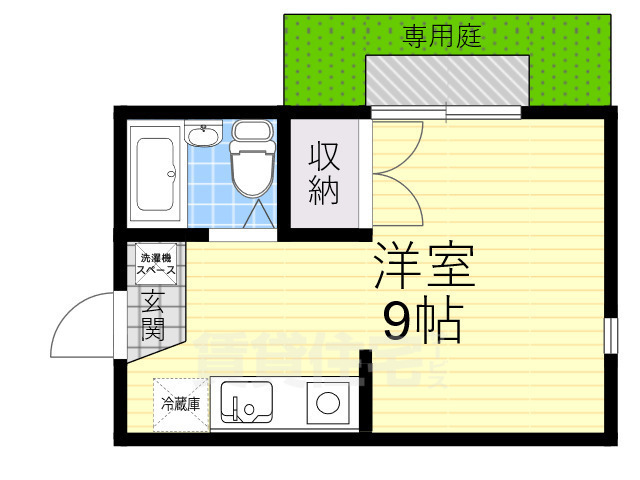 神戸市長田区長田町のアパートの間取り