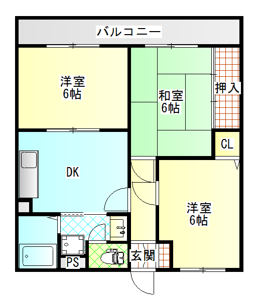 ドミエールIIの間取り