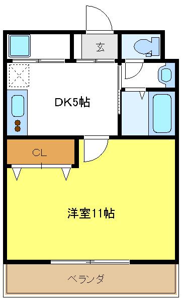 オーベル阪下の間取り