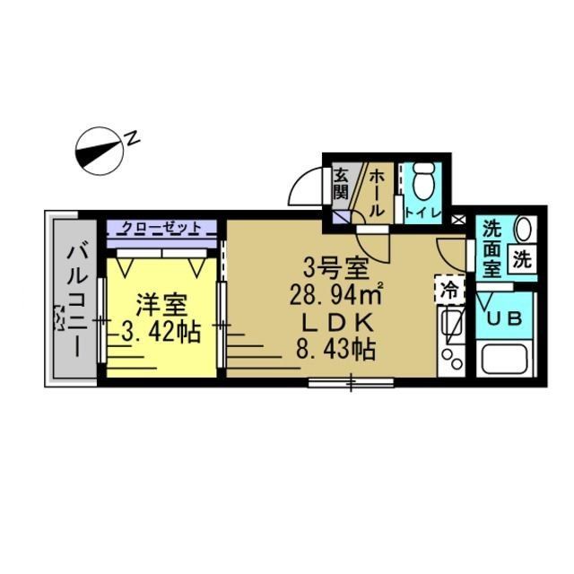 埼玉県八潮市大字垳（アパート）の賃貸物件の間取り