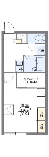 レオパレスフレンドリーの間取り