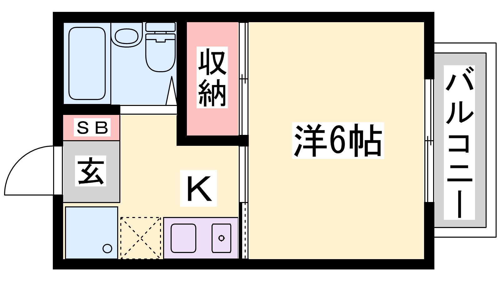 レッセ・フェール新在家の間取り