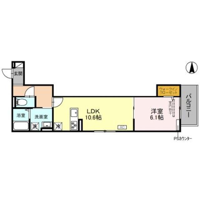 京都市伏見区両替町９丁目のアパートの間取り