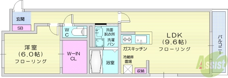 ティーズスクエアの間取り