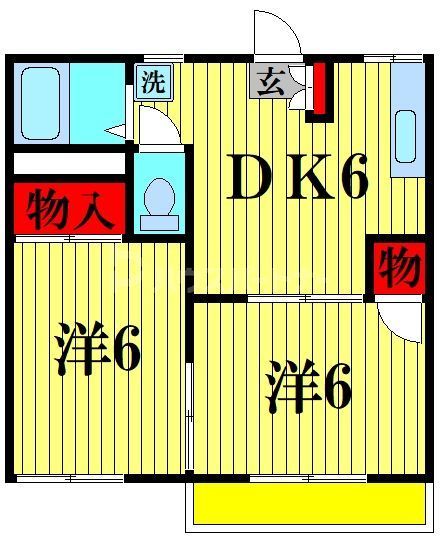 新井忠ハイツの間取り