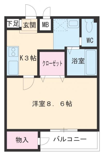 清須市西枇杷島町地領のマンションの間取り