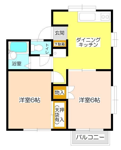 エクシード島村の間取り