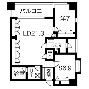 プレサンス栄メディパークの間取り