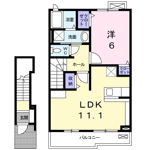 ワイズ　フォレストIの間取り