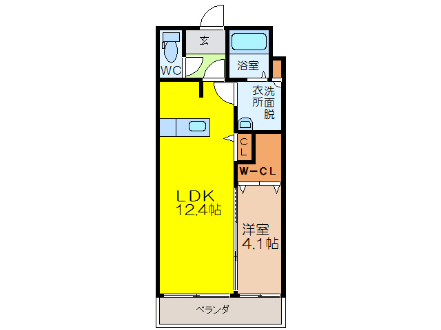 グランフォート江北の間取り