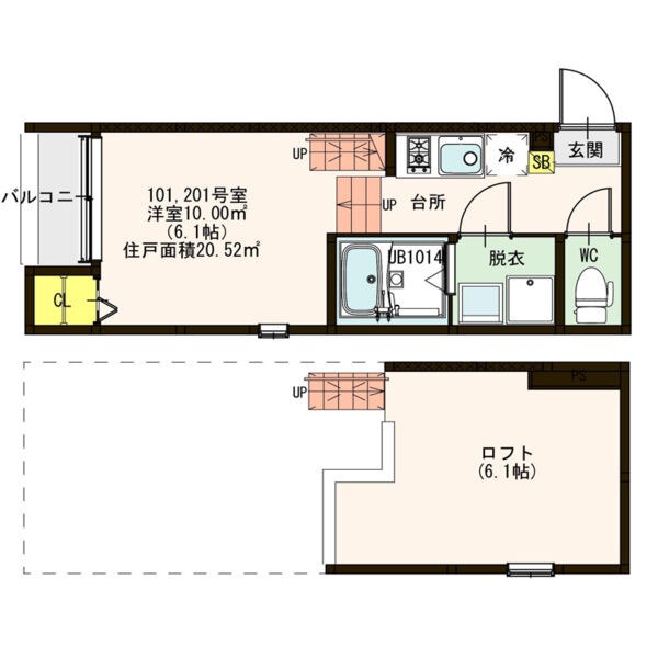 Ｓｏｕｔｈｅｒｎ Ｇａｔｅ（サザンゲート）の間取り