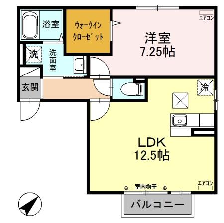 セントラルハイツEの間取り