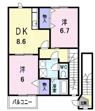 浅口郡里庄町大字里見のマンションの間取り