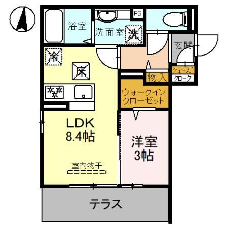 D-ROOM岩押町の間取り