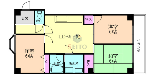 アンシャンテ豊中の間取り