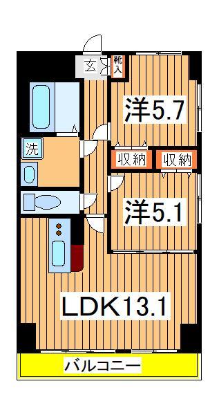 Ｋ．Ｍ．おおたかの森の間取り