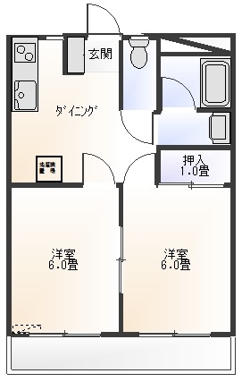 コーポプティエタンの間取り