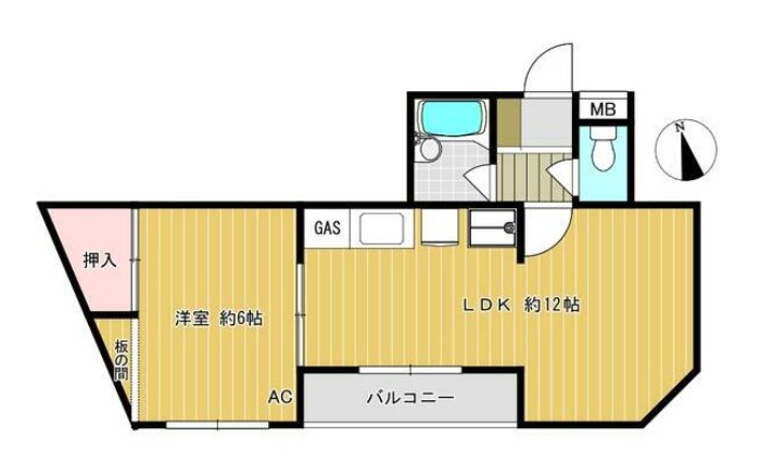 コーポナカジマの間取り