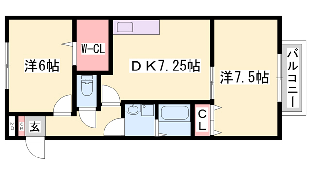 たかはいつ中仁野IIの間取り