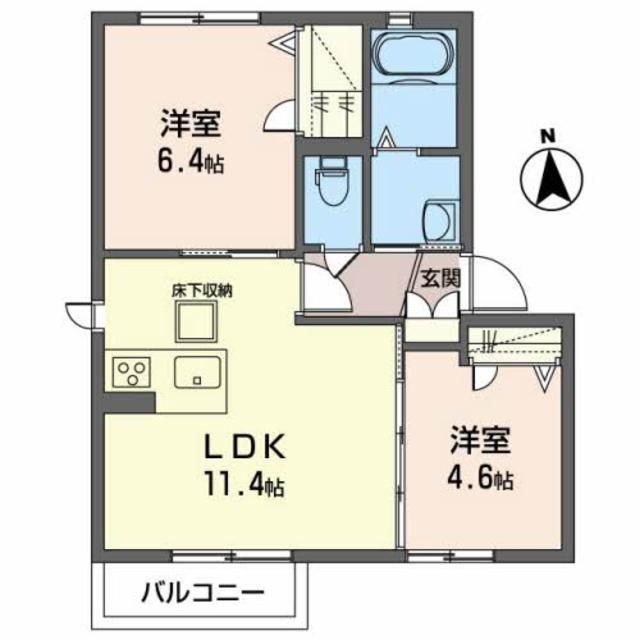 シャーメゾン　ソラティオの間取り