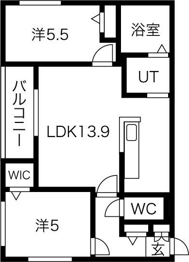 Halenix 北円山の間取り