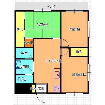 カーサ山野の間取り