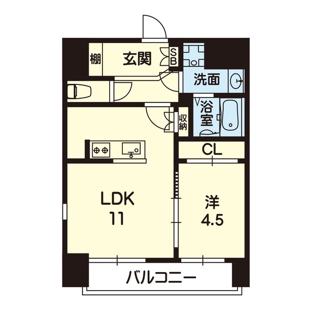 ライズ熊本駅northの間取り