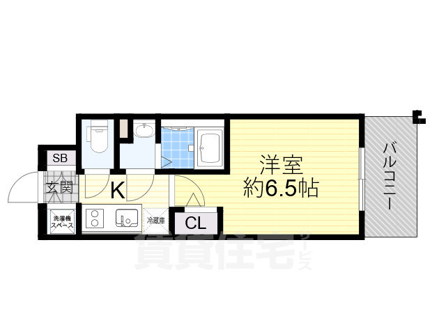 エスリード大阪プライムゲートの間取り