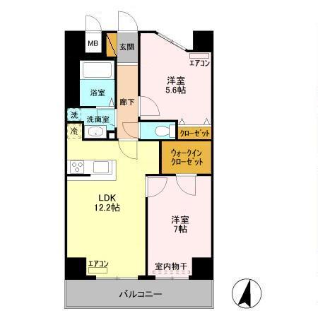 エキスポコンフォート IIの間取り