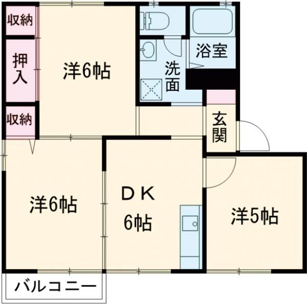 マーブル いしはらCの間取り