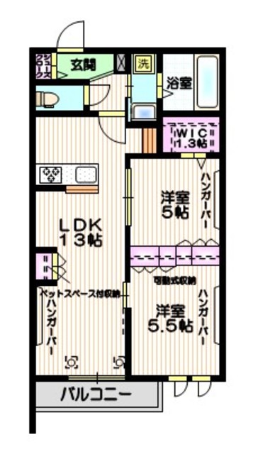 豊島区北大塚のマンションの間取り