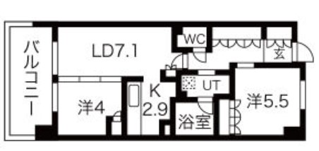 アーバンパーク淡路の間取り