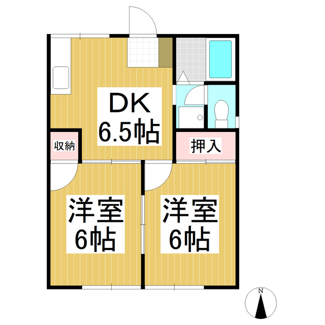 コスモタウンＪ＆Ｍ　Ａ棟の間取り