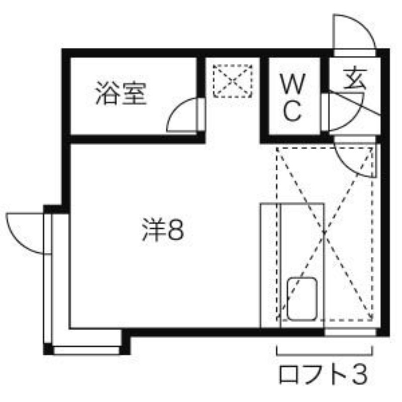 札幌市南区澄川四条のアパートの間取り