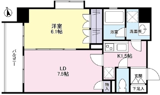 リバーレ池袋の間取り