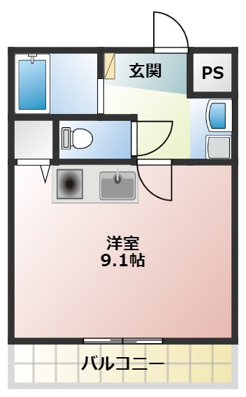 サンアップロイヤル浄水IIの間取り