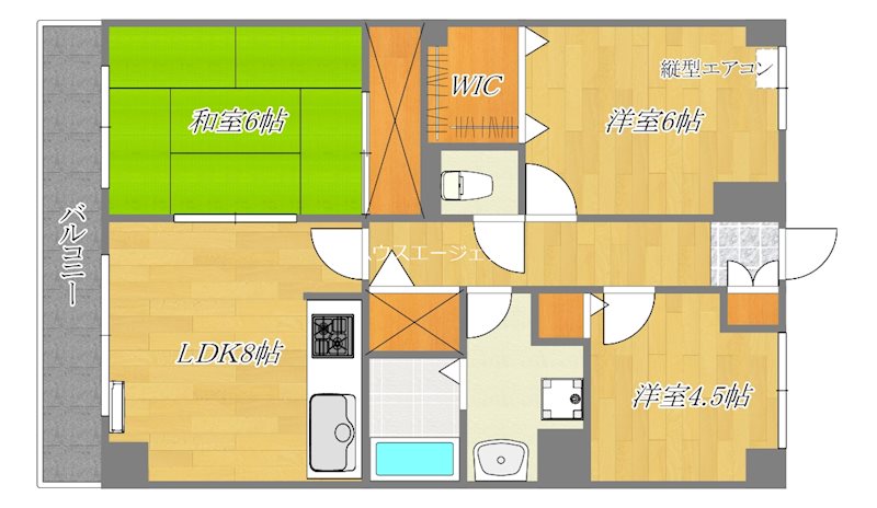 レピドール福田Iの間取り