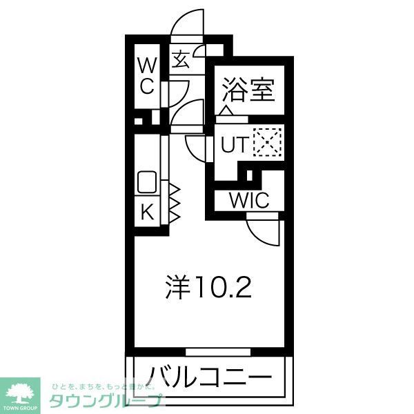 名古屋市中村区千原町のマンションの間取り