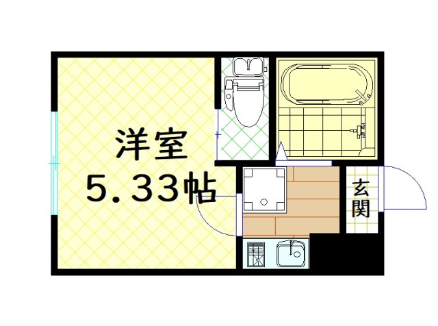 大阪市浪速区桜川のマンションの間取り